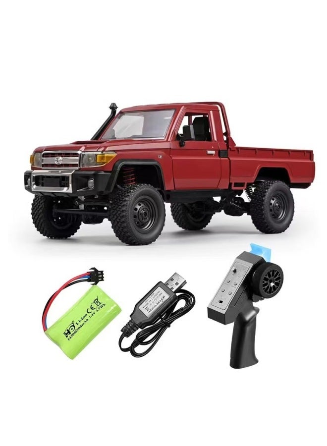 Preferred Mangniu MN82 Full-scale RC Remote Control Car Model Climbing Off-road Vehicle Toyota Pickup Truck Toy-Colour:Mn-82 Red [gift Box Packaging]  - Image 1