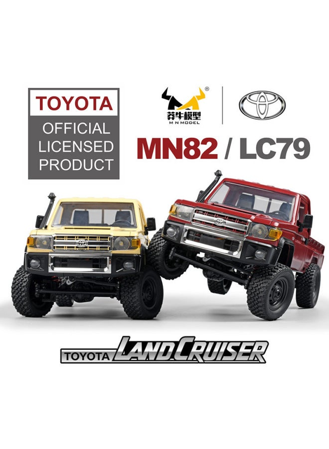Preferred Mangniu MN82 Full-scale RC Remote Control Car Model Climbing Off-road Vehicle Toyota Pickup Truck Toy-Colour:Mn-82 Red [gift Box Packaging]  - Image 5