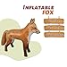 HOHQB 39 Realistic Animal Inflatable Arctic Red Fox Toys Perfect for Indoor Outdoor Pool Jungle Safari Birthday Party Fun - Image 2
