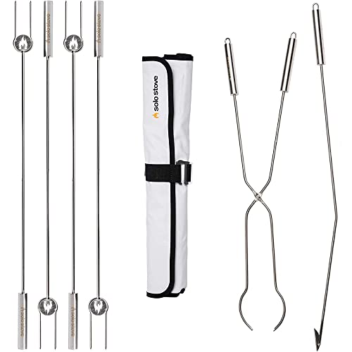 Solo Stove Roasting Sticks and Fire Pit Poker  Firewood Accessories for Outdoor and RV Fire Pits