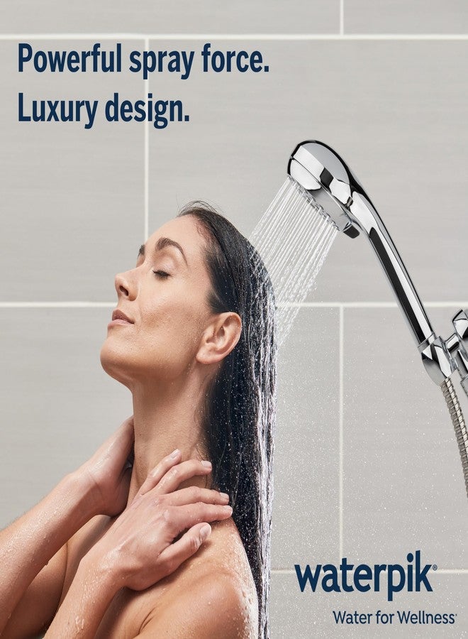 Waterpik High Pressure Hand Held Shower Head With Hose, PowerPulse Massage 6-Mode, Chrome XAL-643ME - Image 5
