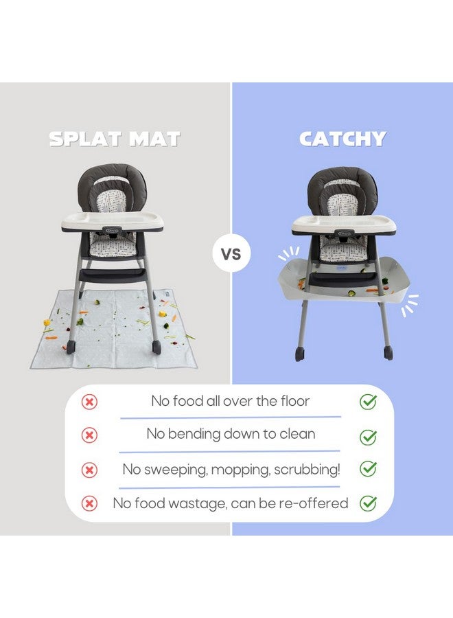 CATCHY - Food Catcher - Compatible with Graco Table2Table LX 6-in-1 High Chair + 11 Other High Chairs - Highchair Sold Separately - Baby & Toddler Food & Mess Catcher - Under High Chair Accessory - Image 3