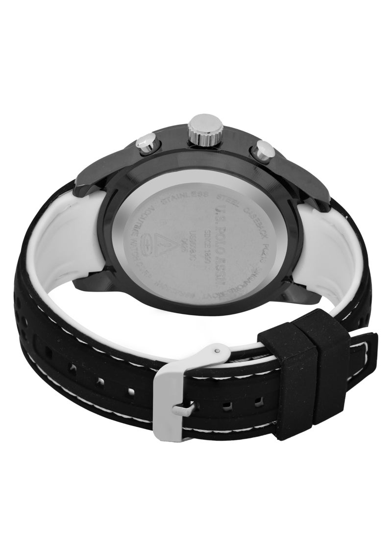 ساعة كواتز للرجال، عرض تناظري ورقمي وحزام مطاطي - view 3