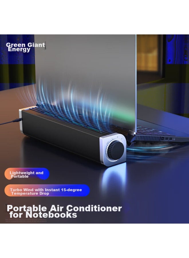 Llano Turbo Laptop Cooling Pad, Computer Stand Base, High Airflow Adjustable Speed, Flat Water Cooling, Suitable For Lenovo, Dell, Alienware, Lenovo Legion, Portable And Compact - Image 1