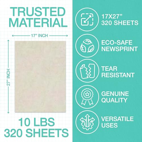 Ocean Tides 320 Sheets Packing Paper for Moving - Newspaper Paper for Wrapping, Packaging, Shipping, & Protecting Fragile Items like Glasses & Dishes - Must-Have Newsprint Moving Supplies & Box Filler (27" x 17") - Image 3