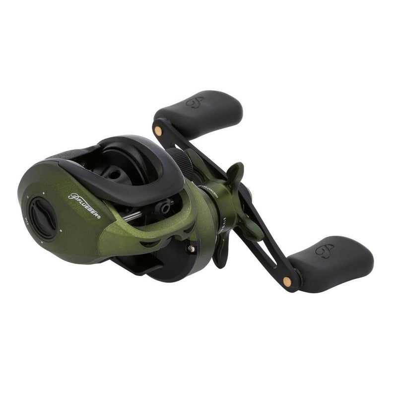 Pflueger Monarch Low Profile Fishing Reel Left Handle Position Graphite Body and Rotor CorrosionResistant Aluminum Spool Star Drag System - Image 2