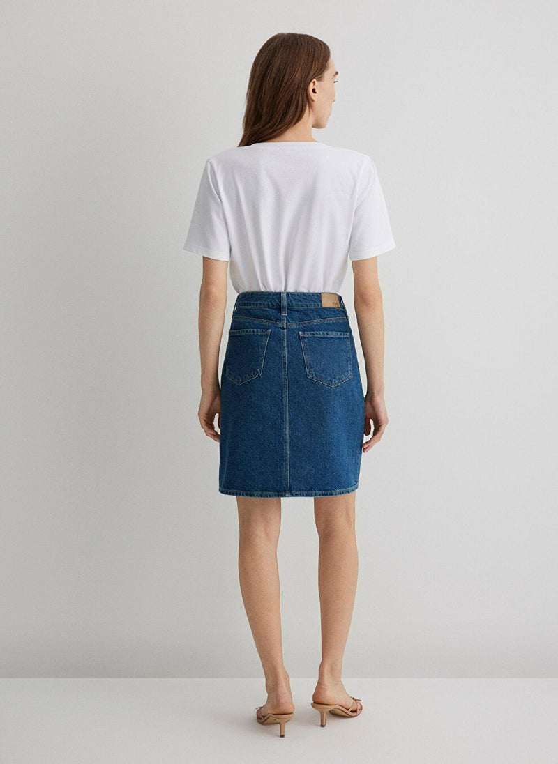 MAVI Valerie Blue Denim Jean Skirt - Image 4