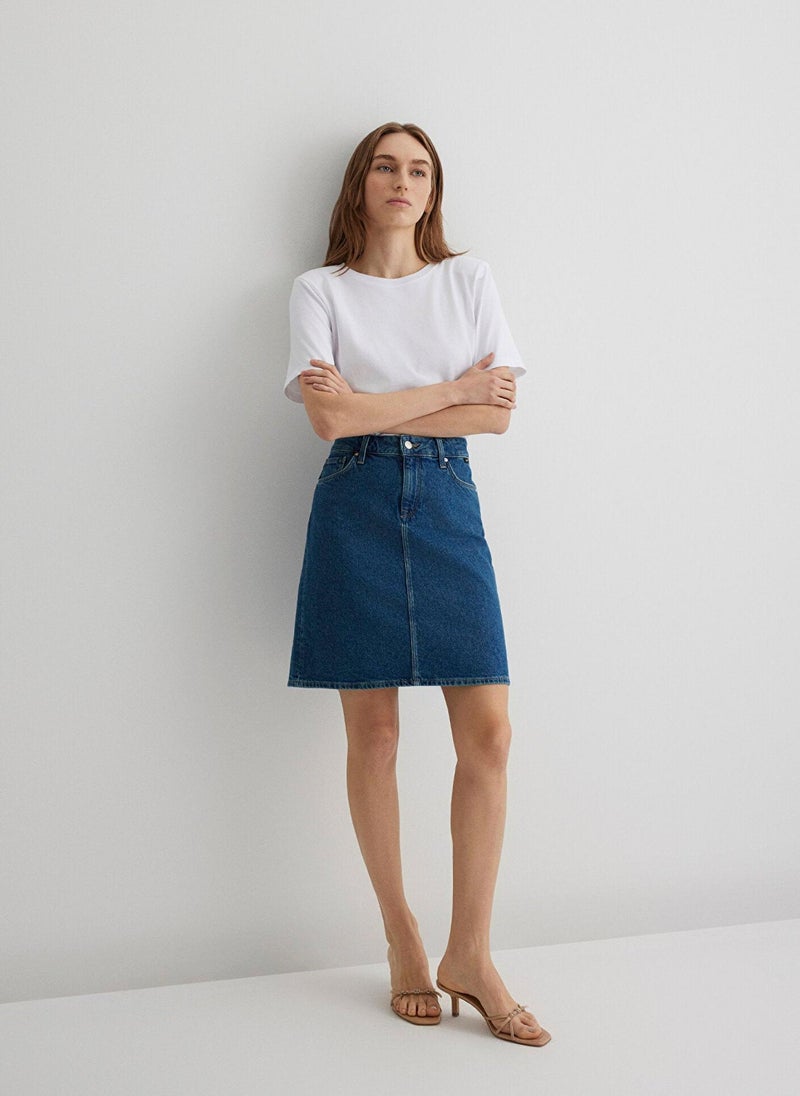 MAVI Valerie Blue Denim Jean Skirt - Image 1
