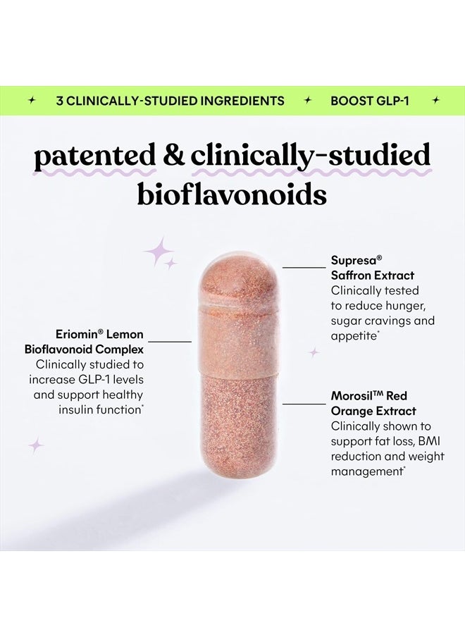 Lemme - GLP-1 Daily, Reduce Hunger & Cravings, Boost GLP-1 Production, Support Fat Loss and Weight Management with Clinically Studied Ingredients, 1 Month Supply (60 Capsules) - Image 1