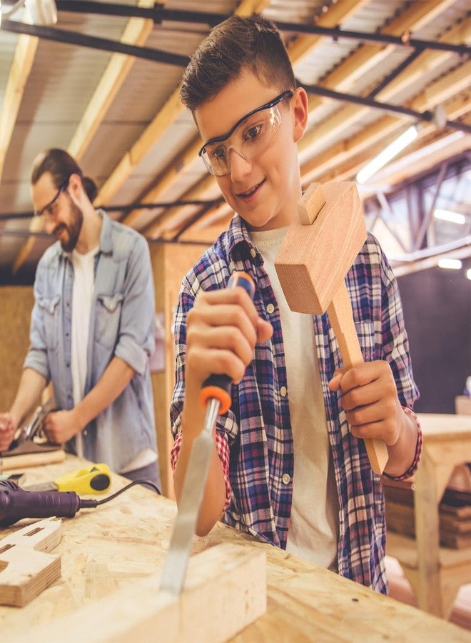 إستنك مطرقة خشبية، مطرقة نحت احترافية للنجارة، مطرقة خشبية لنقر الخشب، أداة نجارة للنجارة، نحت الخشب، أعمال جلدية، أداة صنع نجارة DIY (L) - Image 5