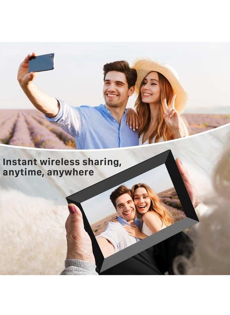 LIMOS - 10.1 Inch WiFi Digital Picture Frame 1280x800 HD IPS Touch Screen, Electronic Smart Photo Frame with 32GB Storage, Auto-Rotate, Instantly Share Photos/Videos via Frameo App from Anywhere - Image 1