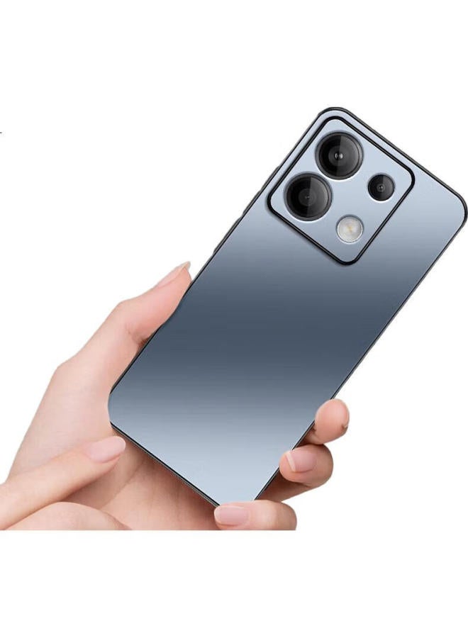 Shangsu, Suitable For, Redmi Note 13 Pro Phone Case, Xiaomi Note 13 Pro Protective Cover, Ag Frosted Lens Full Protection Soft Case, Shockproof, Simple Business Style, For Women And Men, Outer Shell, Sapphire Blue - Image 1