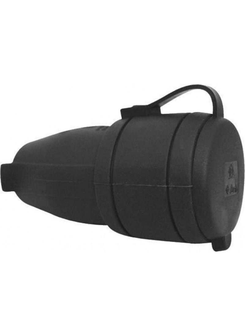 Bemis Single Phase Rubber Series 1X16 A.(2p+E) Bk1 - 1402 - 2311 Extension Socket 
