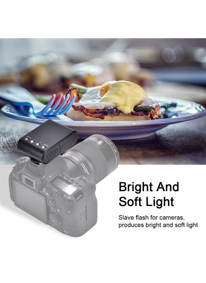 ciciglow On Camera Flash Speedlite, Portable Mini Digital Hot Shoe Mount Flashlight for DSLR Cameras, Built in Digital Slave and Auto Pre Flash Sensor, for Any Digital Camera  - Image 2