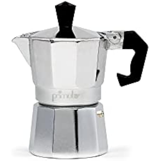 Primula Classic Stovetop Espresso And Coffee Maker Moka Pot For Italian And Cuban Caf Brewing Greca Coffee Maker Cafeteras 1 Espresso Cup Silver - Image 1