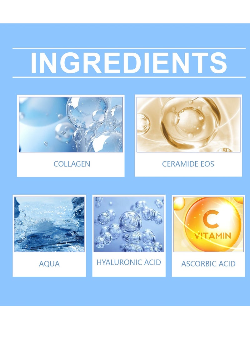 أوهو مصل الوجه بالبوتوكس ، مصل الوجه بوتوكس ستوك سولوشن ، البوتوكس في زجاجة مع فيتامين C و E ، مكافحة الشيخوخة وشد الوجه الفوري ، تعزيز كولاجين الجلد ، تقليل التجاعيد والجلد الممتلئ 30 مل - Image 2