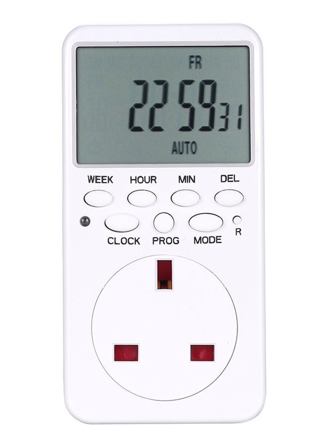 NIBEMINENT Digital Switch Socket Timer White 19 X 9 10centimeter  - Image 4