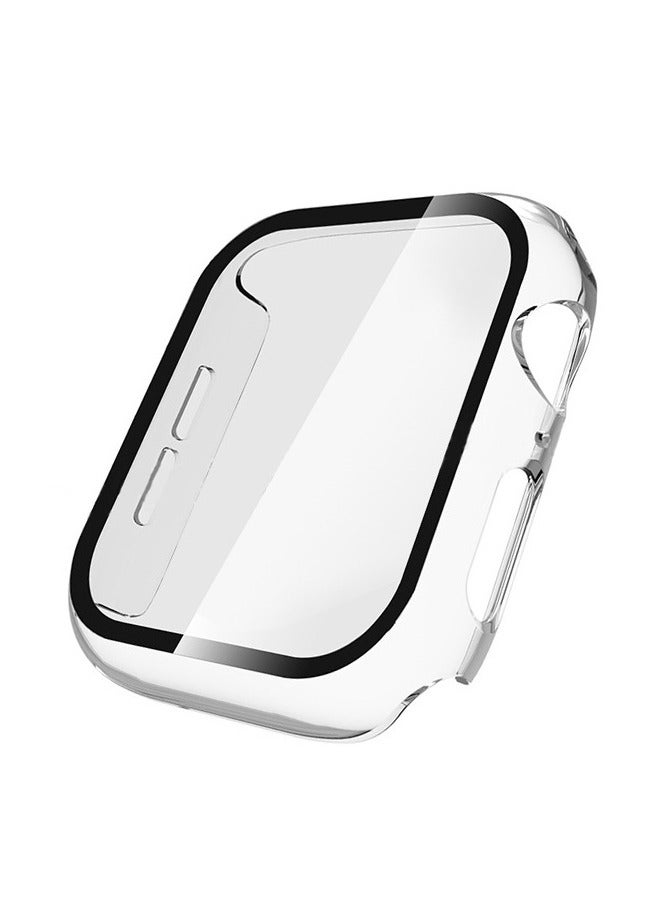حافظة واقية مع واقي شاشة من الزجاج المقوى لساعة Apple Watch Series 4/5/6 مقاس 40 ملم شفاف - Image 1