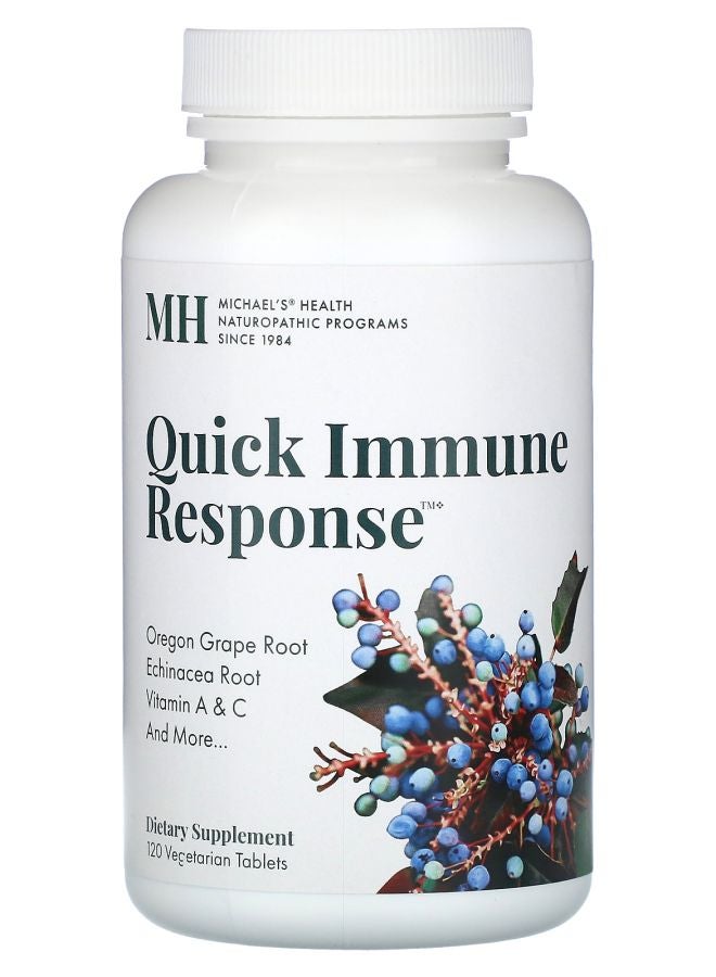 Michael's Naturopathic Quick Immune Response 120 Vegetarian Tablets - Image 1