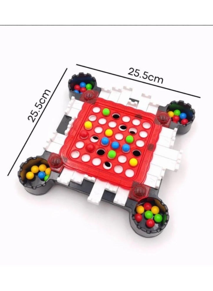 NIBEMINENT - Family Logic Strategy Board Games, Push and Drag to Drop Bead Brain Game Travel Puzzle for Kids - Image 1