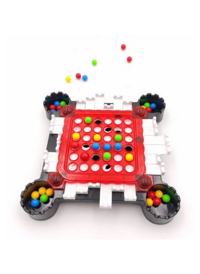 NIBEMINENT - Family Logic Strategy Board Games, Push and Drag to Drop Bead Brain Game Travel Puzzle for Kids - Image 1