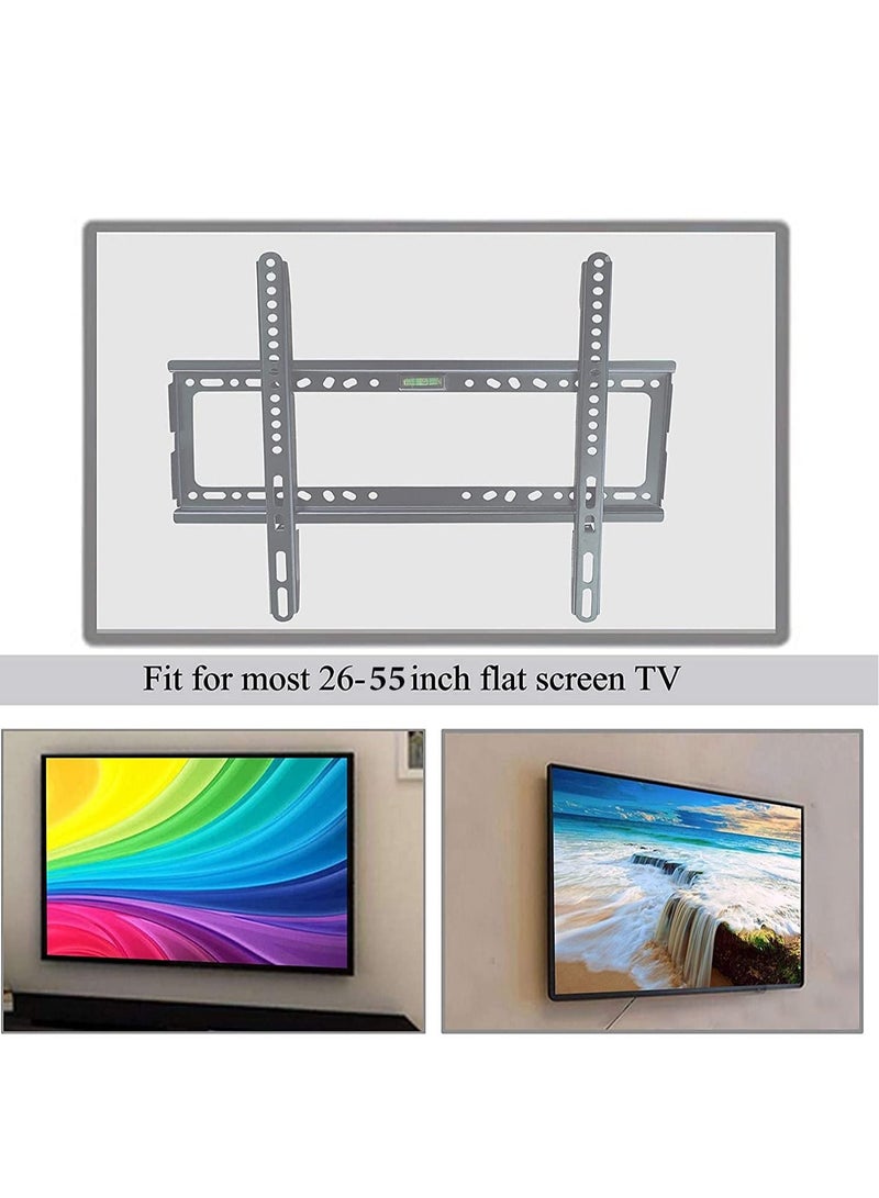 Led TV wall bracket for 26-inch to 55-inch TV fixed View, Black - Image 2