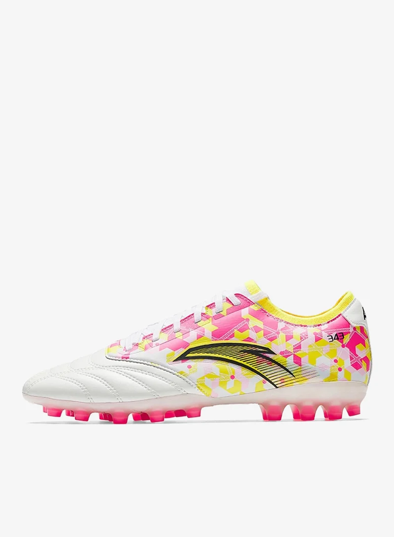 ANTA ANTA Men's Football Shoes White/Pink/Yellow-FOOTBALL