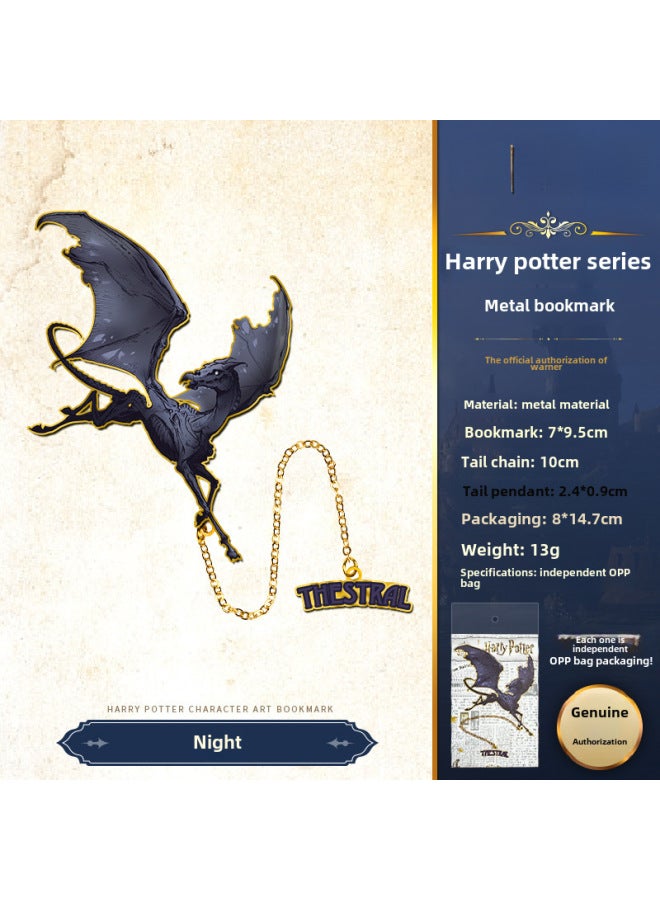 هاري بوتر علامة كتاب معدنية أصلية من هاري بوتر - شخصيات هاري ومالفوي - علامة كتب أوروبية وأمريكية كلاسيكية ساحرة - Image 1