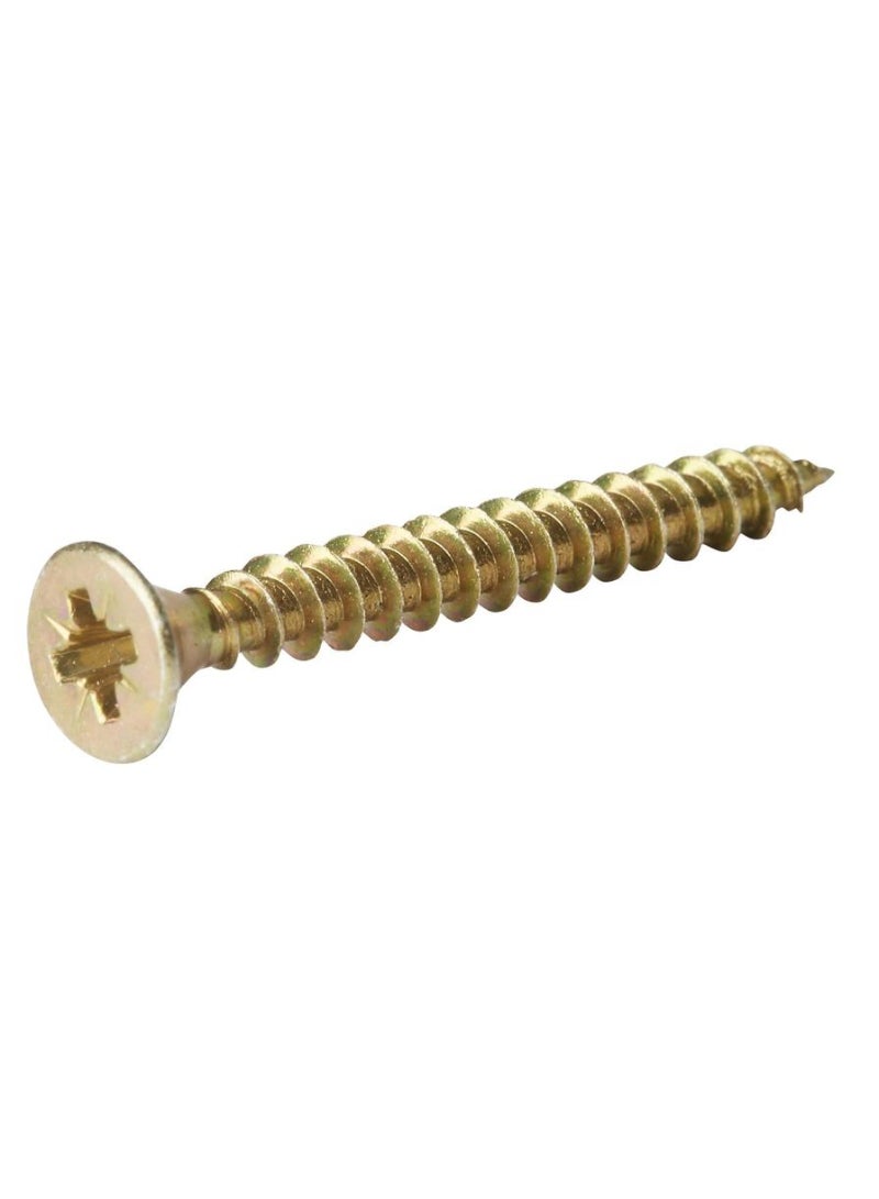 Zinc Plated Carbon Steel Wood Screw Pack 3 X 40 Mm 100 Piece