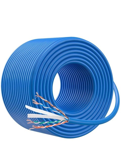 RACO Schneider Electric Actassi CAT 6 Cable 4PR Ethernet Network LAN UTP Cable 305 Meter Blue for Computer, Laptops, Routers, Ethernet Switch, TV