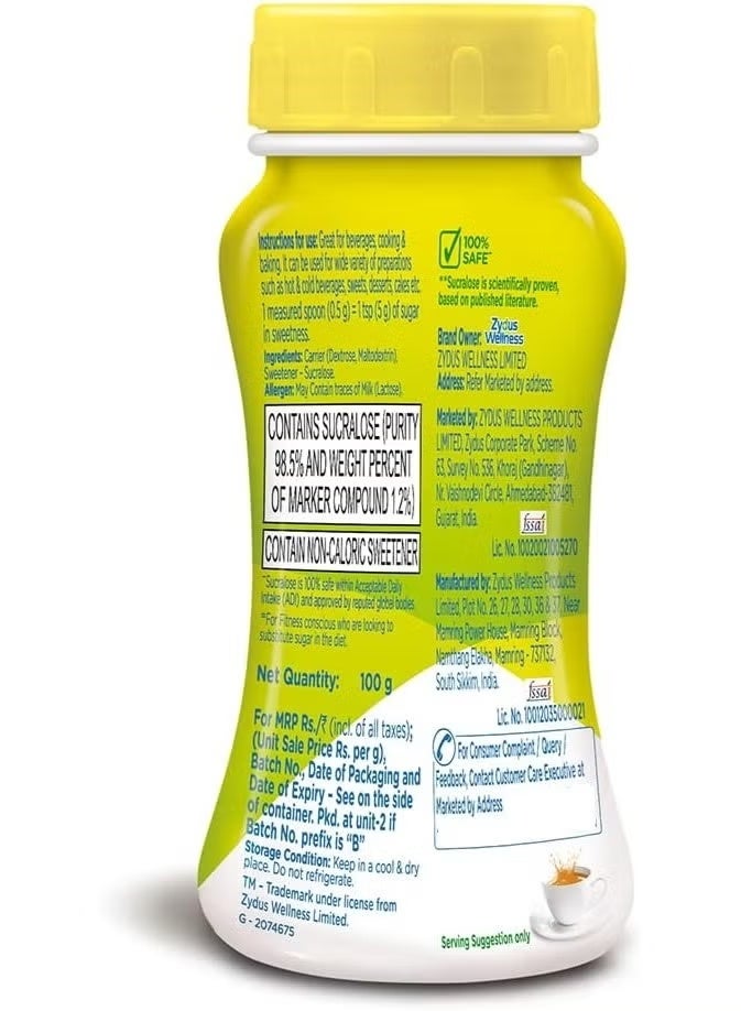 Sugar Free Natura 100 G Jar Equivalent To Sweetness From Sugar - Image 2