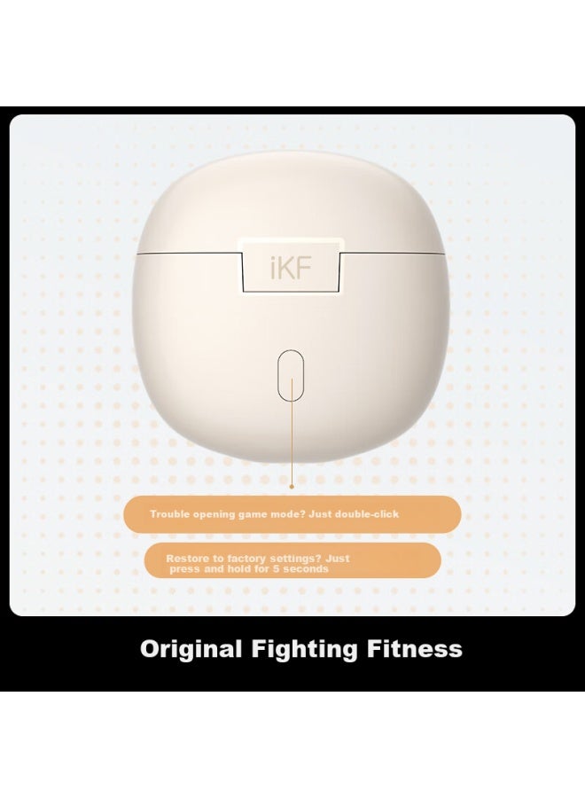 Ikf Find Air 5th Generation Semi In-ear True Wireless Bluetooth Earphones, Hifi Sound Quality, Earphone, Noise Reduction, Gaming, New Long Battery Life, Suitable For Apple, Huawei, Xiaomi, New Pink - Image 3