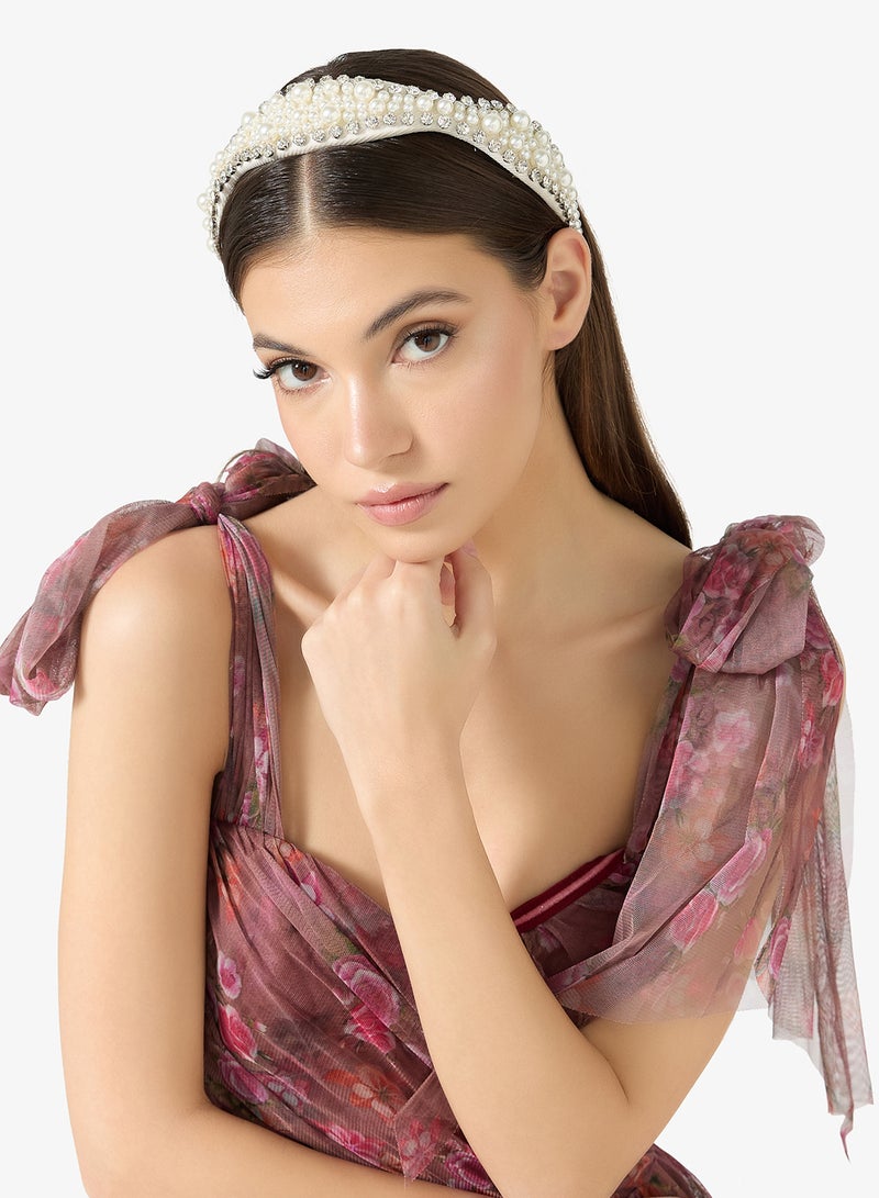 Khizana Pearl Detailed Hairband - Image 4