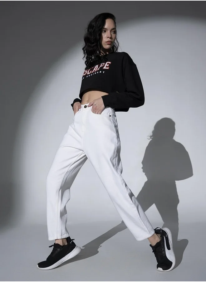 هوبرهولمي Off White Jeans For Women