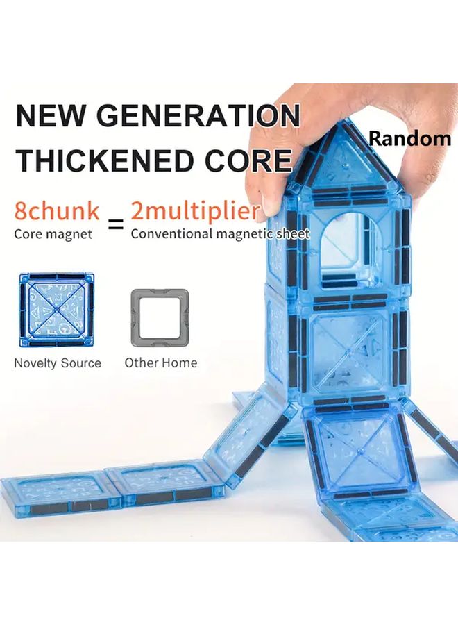 71pcs Magnetic Tiles Stackable Building Blocks Educational Construction Toys for Kids - Image 3