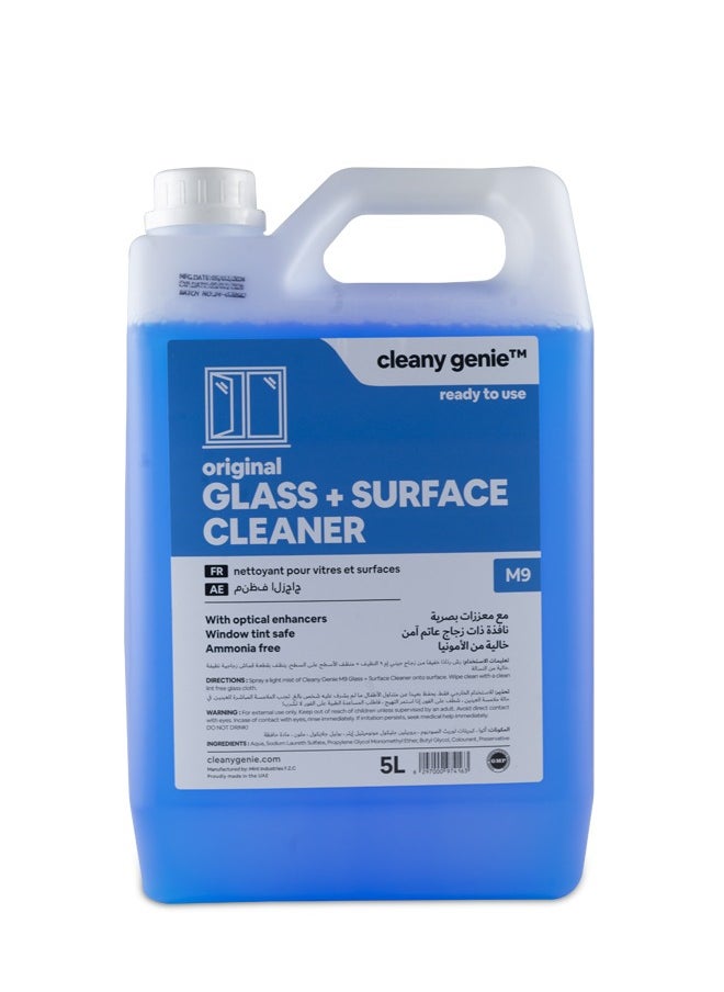 cleany genie Original Premium Glass Cleaner 5L + NECO Window Cleaner  - Image 2