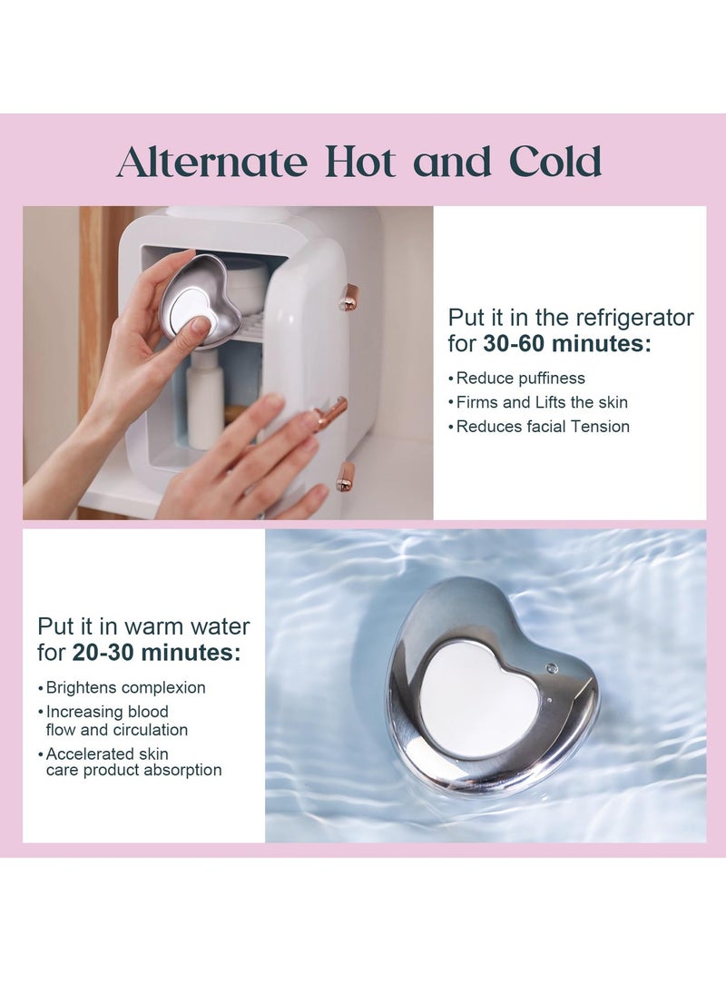 KASTWAVE Upgraded Stainless Steel Gua Sha Facial Tools for Skin Care  Face and Eye Massage Cold Compress Stick Jawline Sculpting and Lymphatic Drainage Massager Anti-Aging Wrinkles and Face Lifting  - Image 3