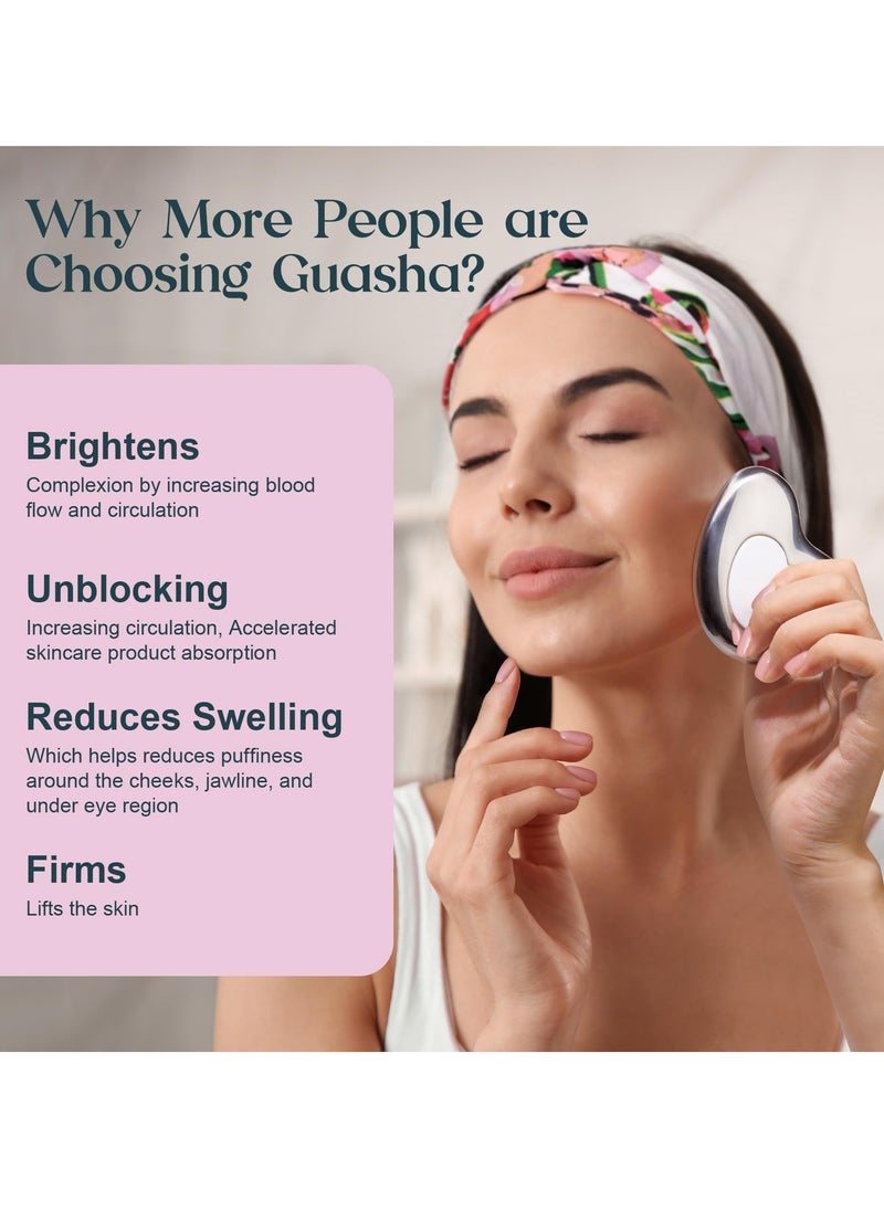 KASTWAVE Upgraded Stainless Steel Gua Sha Facial Tools for Skin Care  Face and Eye Massage Cold Compress Stick Jawline Sculpting and Lymphatic Drainage Massager Anti-Aging Wrinkles and Face Lifting  - Image 5