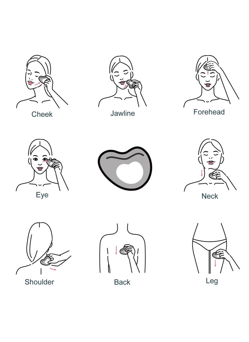 KASTWAVE Upgraded Stainless Steel Gua Sha Facial Tools for Skin Care  Face and Eye Massage Cold Compress Stick Jawline Sculpting and Lymphatic Drainage Massager Anti-Aging Wrinkles and Face Lifting  - Image 4