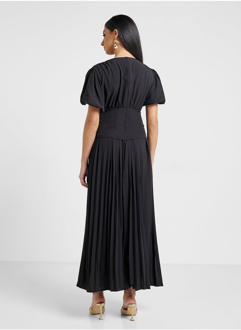 ELLA - Puff Sleeve Dress - Image 1