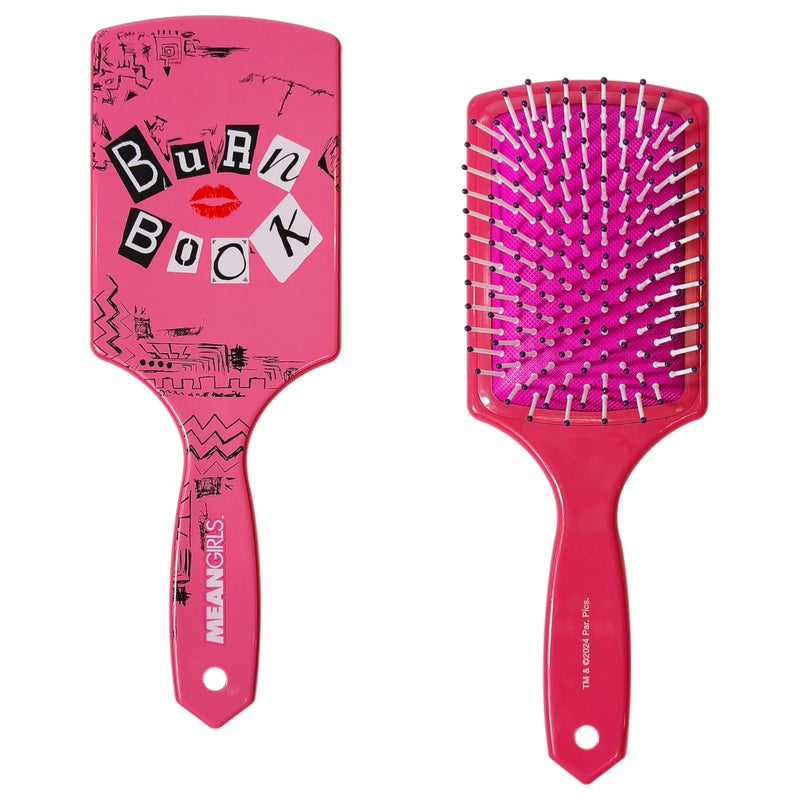 LUV HER Kids Hair Brush & Spa Headband Set for Girls - Features Mean Girls - Fun Grooming Kit for Detangling, Styling & Skincare - Soft & Stretchy One Size, Ages 3+ - Image 2