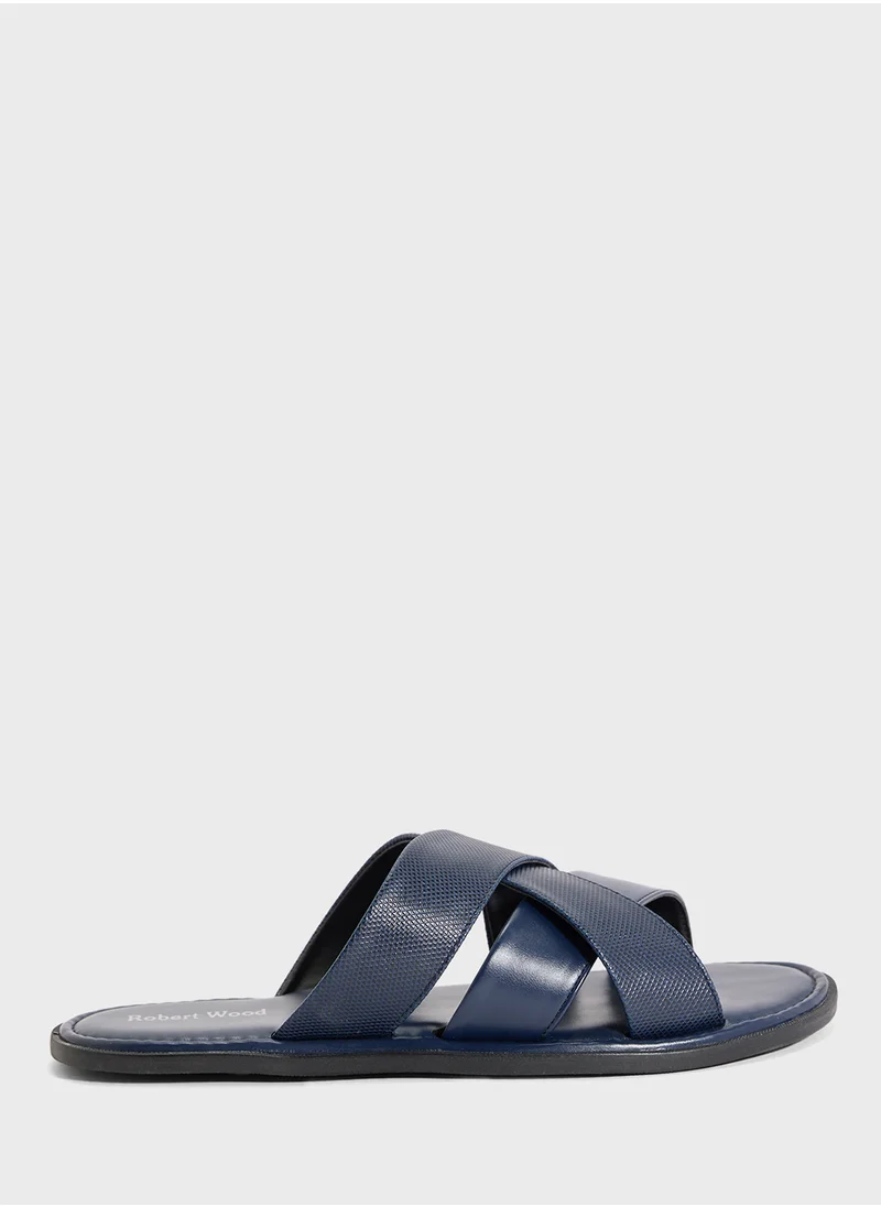 روبرت وود Cross Strap Sandals