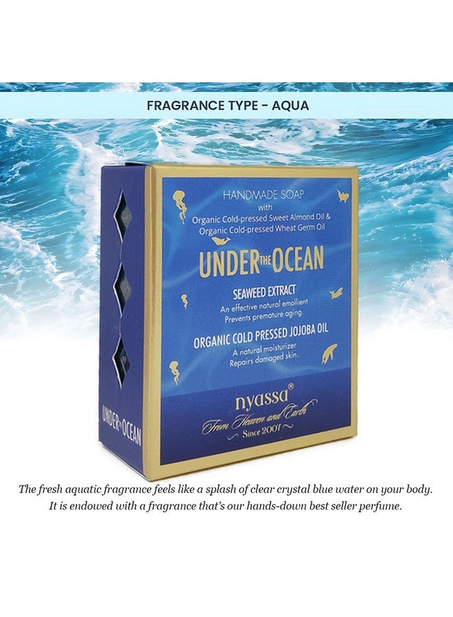 Under The Ocean Natural Bathing Handmade Soap | Seaweed Extract & Cold Pressed Jojoba Oil | All Skin Type 150Gm