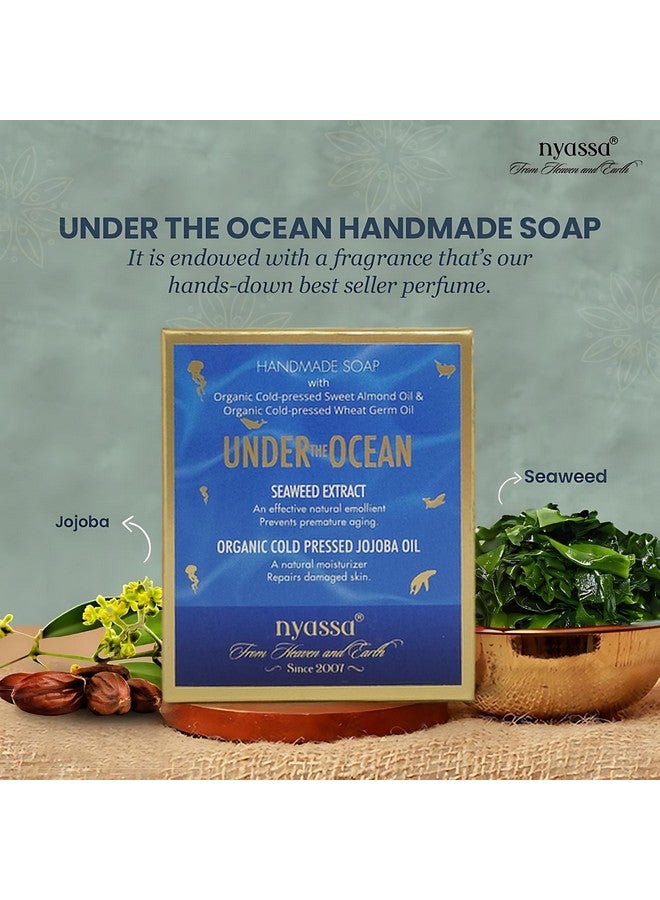Under The Ocean Natural Bathing Handmade Soap | Seaweed Extract & Cold Pressed Jojoba Oil | All Skin Type 150Gm