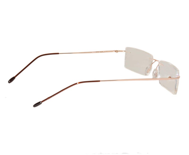 Peter Jones Golden Rimless Unisex Reading Glasses (Eye Power 1.25) - Image 4