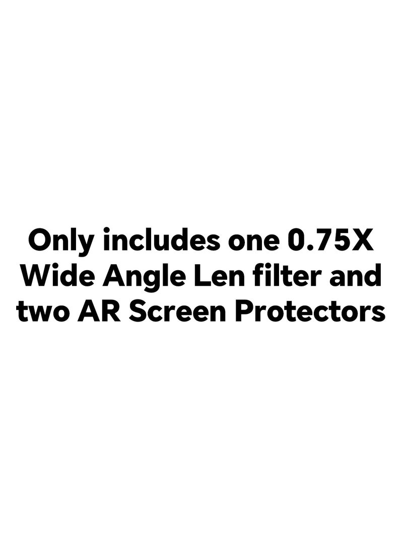 Neewer 0.75X Wide Angle Len and two AR Screen Protectors Compatible with DJI OSMO Pocket 3 Creator Combo Accessories, Expanded FOV of 108°, Magnetic Coated Aspherical Action Camera Lens - Image 2