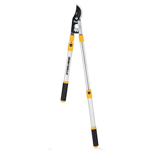 STEELHEAD Heavy-Duty 27-40" Adjustable Gear-Bypass Limb & Branch Lopper, Telescoping Extendable Handles, Ratcheting, Cuts Up to 1-3/4”, Secateurs, Shock-Absorbing, Effort-Saving, USA-Based Support - Image 4