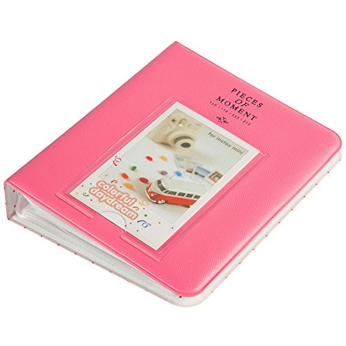 CAIUL [Instax Mini 9 Photo Album] Compatible Pieces of Moment Book Album for Films of Fujiflm Instax Mini 7s 8 8+ 9 25 26 50s 70 90 (64 Photos, Flamingo Pink) - Image 3