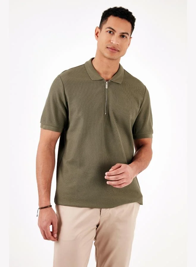 Buratti  Buratti Cotton Regular Fit Half Zipper 3-Pack Polo Collar T-Shirt Men's Polo Collar T-Shirt 5902434S3 for Men | Best Price UAE