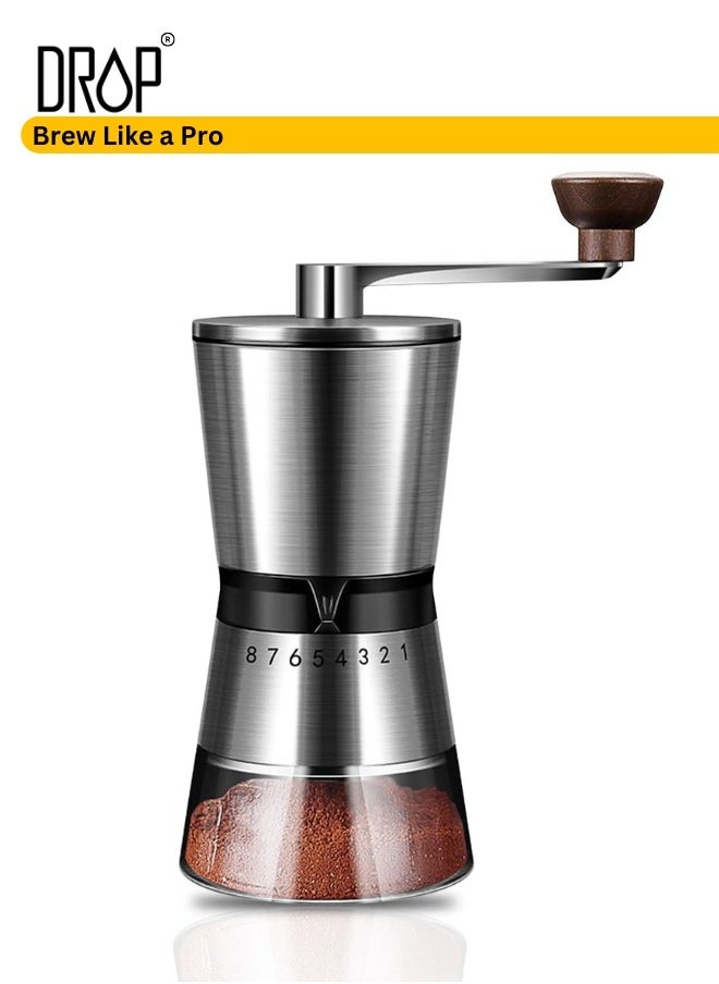 Manual Coffee Grinder Hand Coffee Mill with 8 Adjustable Settings Conical Ceramic Burr Grinder for Espresso French Press and Pour Over Portable Hand Crank for Office Home Traveling Camping - pzsku/Z26E76055DCCFD3505991Z/45/_/1734135072/68f39cc8-49b2-46a5-939c-fb4a2ee9b4f8